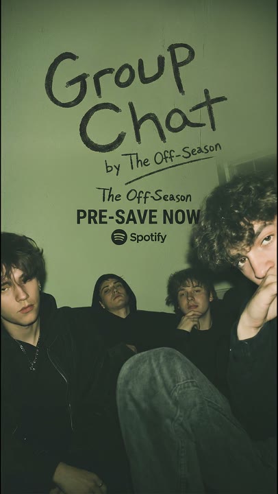 A green-toned band portrait carried into a short release promo