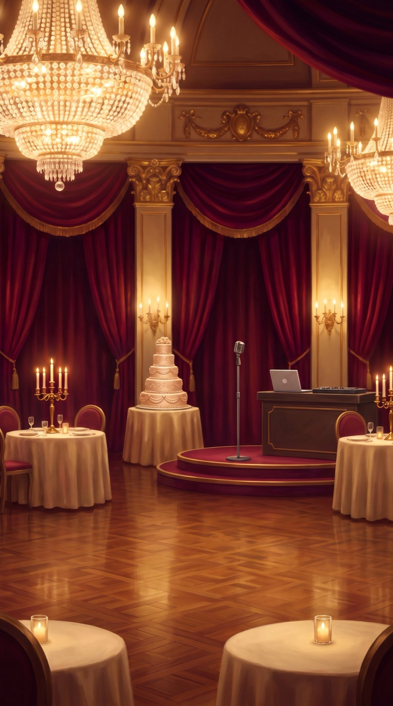 The wedding ballroom location
