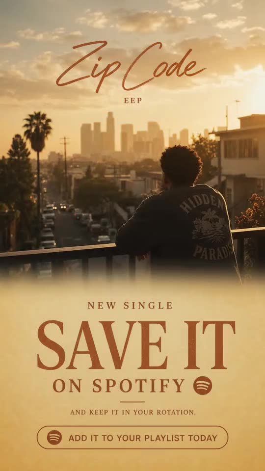 Zip Code release promotion adapted into a vertical animated poster