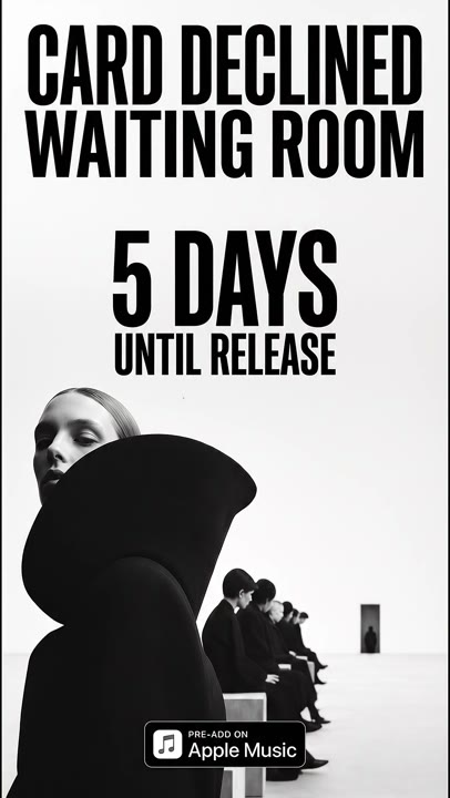 A monochrome release countdown adapted for a vertical screen